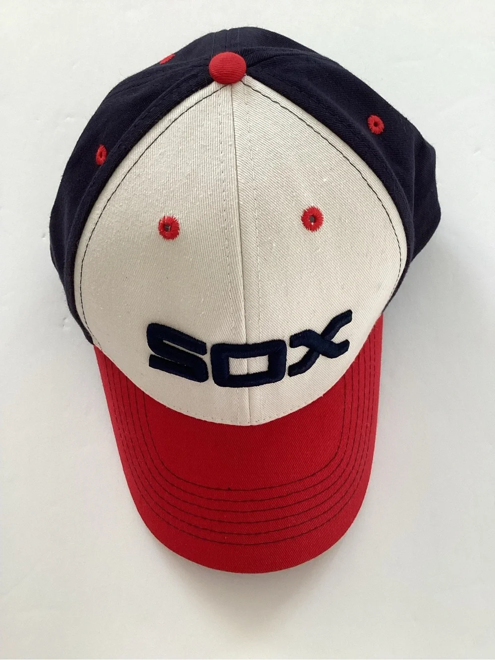 Chicago White Sox Navy,White and Red Baseball Adjustable Cap